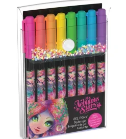 Nebulous Stars Kuglepenne - Gel - 8 stk. - Neon