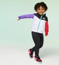 Nike Træningssæt - Cardigan/Bukser - Blocked - Sort/Multifarvet