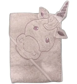 Nørgaard Madsens Babyhåndklæde - 100x100 cm - Pale Mauve m. Enhj