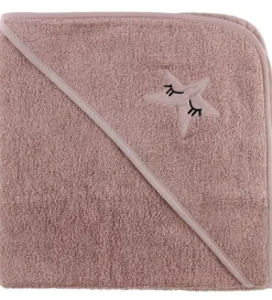 Nørgaard Madsens Babyhåndklæde - 75x75 cm - Rosa m. Stjerne