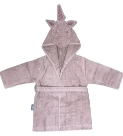 Nørgaard Madsens Badekåbe - Pale Mauve m. Enhjørning