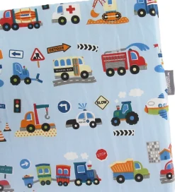 Nørgaard Madsens Sengerand - Lyseblå m. Biler