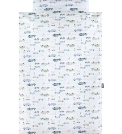 Nørgaard Madsens Sengetøj - Voksen - Hvid m. Gamle Biler