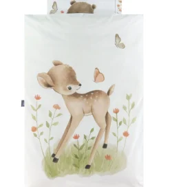 Nørgaard Madsens Sengetøj - Baby - Hvid m. Bambi