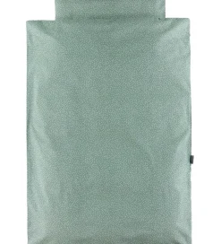 Nørgaard Madsens Sengetøj - Baby - Dusty Green m. Prikker