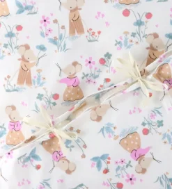 Nørgaard Madsens Sengetøj - Baby - Natur m. Mus i Haven