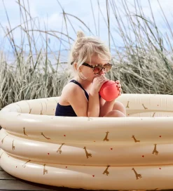 OYOY Badebassin m. Badebold - 85x26 cm - Butter/Giraffe