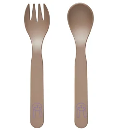 OYOY Børnebestik - 2 Dele - Pullo - Taupe