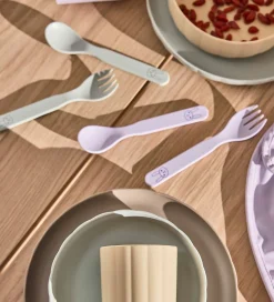 OYOY Børnebestik - Bioplast - 2 Dele - Pullo - Pale Mint