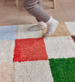 OYOY Gulvtæppe - Chess Rug - 80x48 cm - Multi