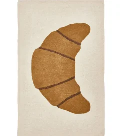 OYOY Gulvtæppe - 120x75 cm - Brun m. Croissant