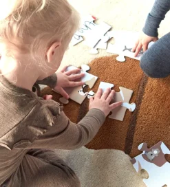 OYOY Gulvtæppe - 120x75 cm - Brun m. Croissant