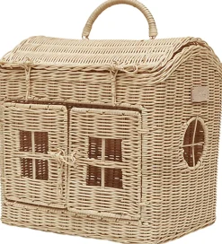 OYOY Opbevaringskurv - House - 33x25x34 cm - Nature