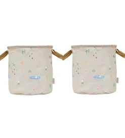 OYOY Opbevaringskurve - 2-pak - Deer & Duck - Medium - Beige