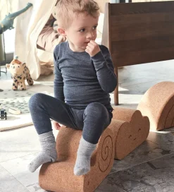 OYOY Skammel - Kork - 45x20x22 cm - Sally Snegl