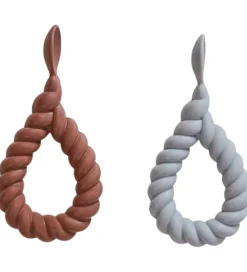 OYOY Skeer - 2-pak - Mellow - Dusty Blue/Choco