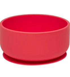 OYOY Skål - Enkei Suction - Silikone - Cherry Red