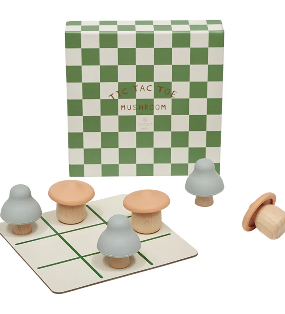 OYOY Spil - Mushroom TicTacToe - Træ/Multi