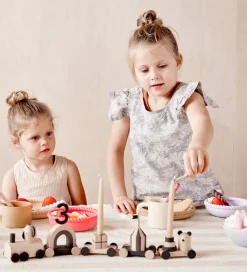 OYOY Spisesæt - Silikone - 2 dele - Mellow - Blue/Olive