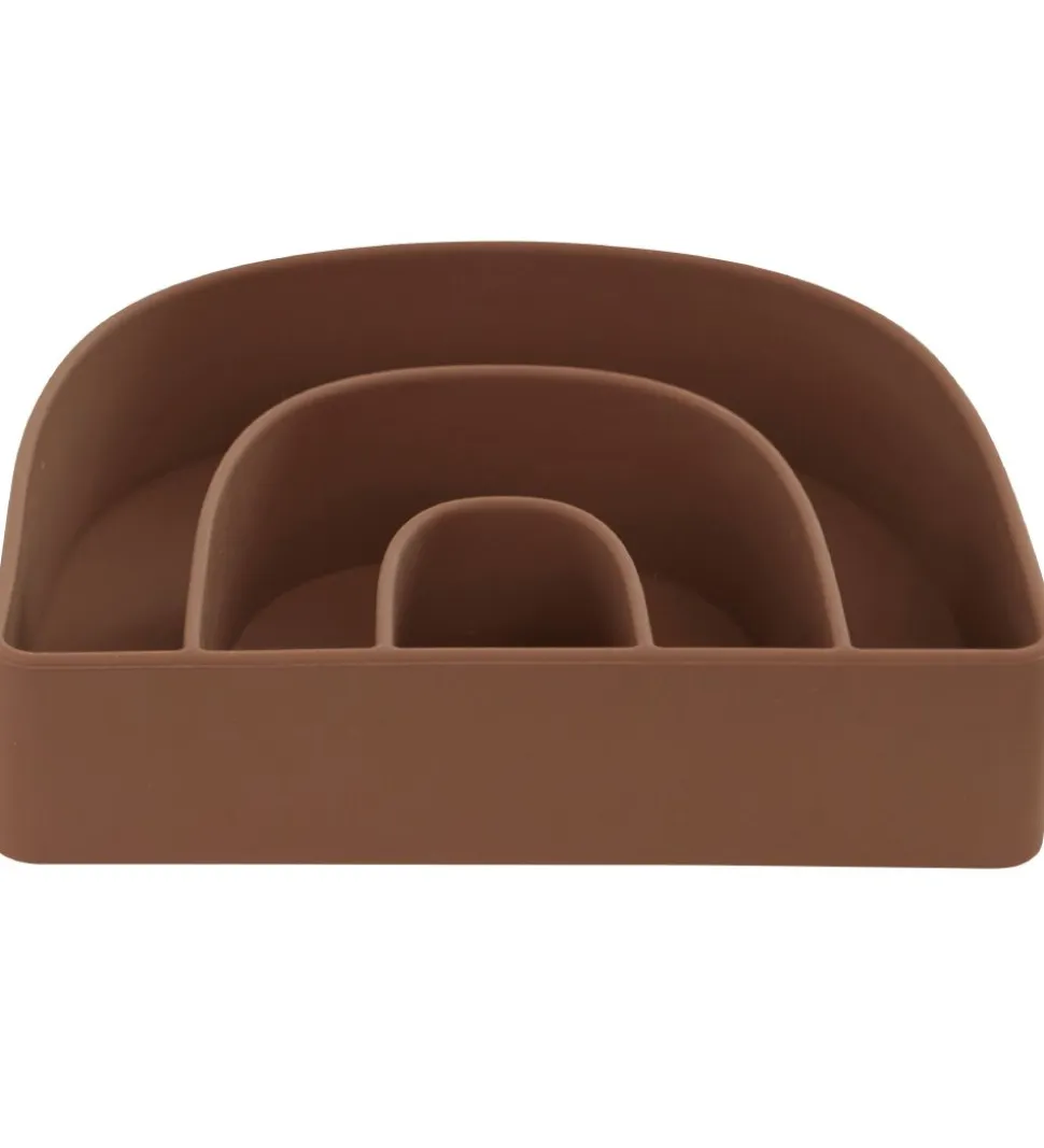 OYOY Tallerken & Skål - Silikone - Rainbow - Rose/Fudge