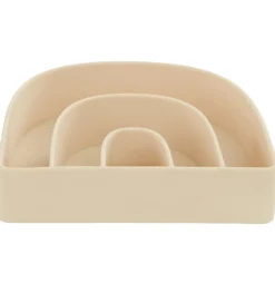 OYOY Tallerken & Skål - Silikone - Rainbow - Choko/Vanilla