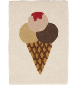 OYOY Vægtæppe/Gulvtæppe - 45x65 cm - Ice Cream