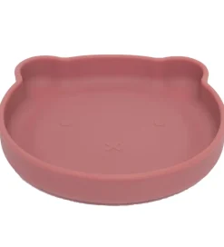 Petit Monkey Tallerken m. Sugekop - Silikone - Bear - Mahogany R