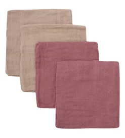 Pippi Stofbleer - 4 pak - 65x65 cm - Withered Rose/Beige