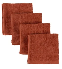 Pippi Vaskeklude - 4-pak - 27x27 - Redwood