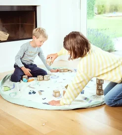 Play&Go Legetøjstæppe - Ø: 140 cm - Animal Alphabet