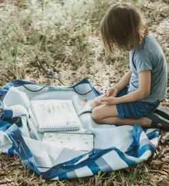 Play&Go Legetæppe - Ø140 - Green Stripes