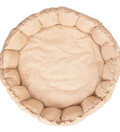 Play&Go Legetæppe - 3-i-1 - Ø130 cm - Bloom Stripes Brown