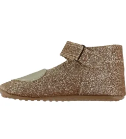 Pom Pom Ballerina Hjemmesko - Beginners Heart - Gold Glitter