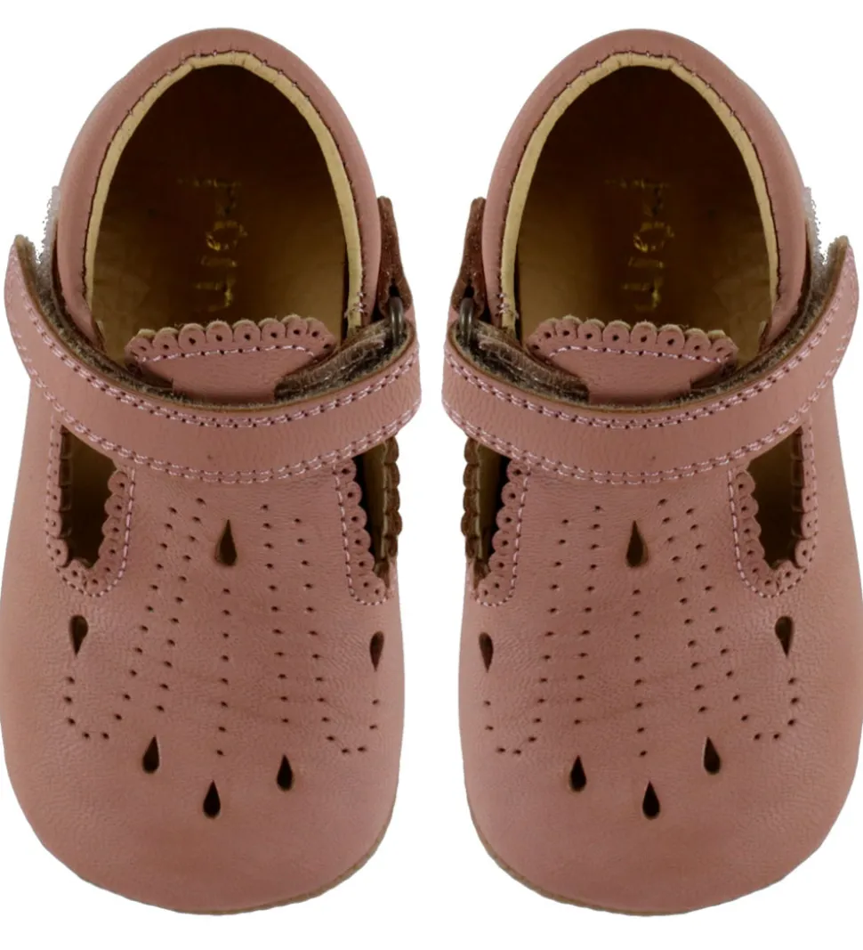 Pom Pom Ballerina Hjemmesko - T-Bar - Nostalgic Rose