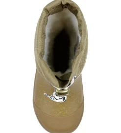 Pom Pom Termostøvler - Gold Glitter