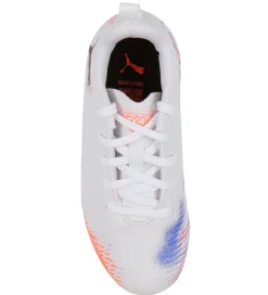 Puma Fodboldstøvler - Future 8 Play MG Jr - Hvid/Puma Sort/Glowi