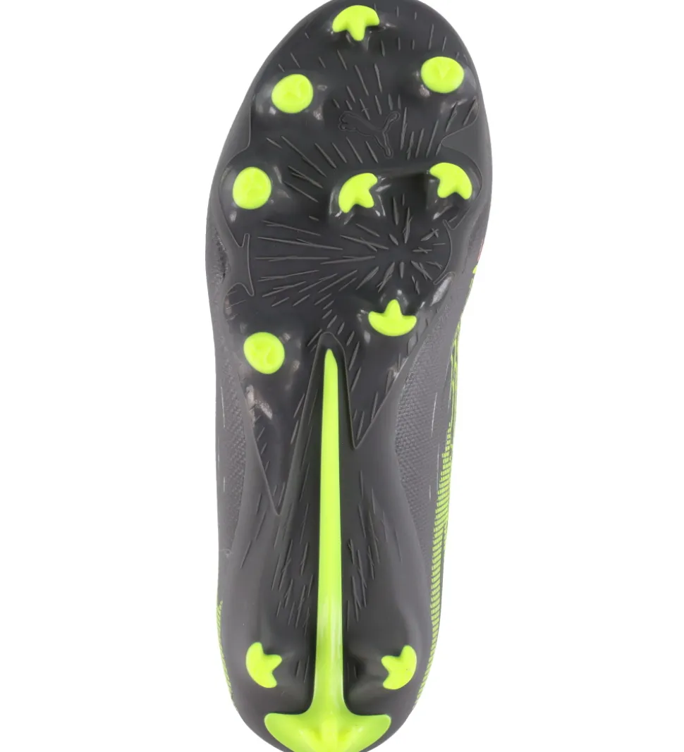 Puma Fodboldstøvler - Ultra 5 Play FG/AG Jr - Silver Yellow/Aged