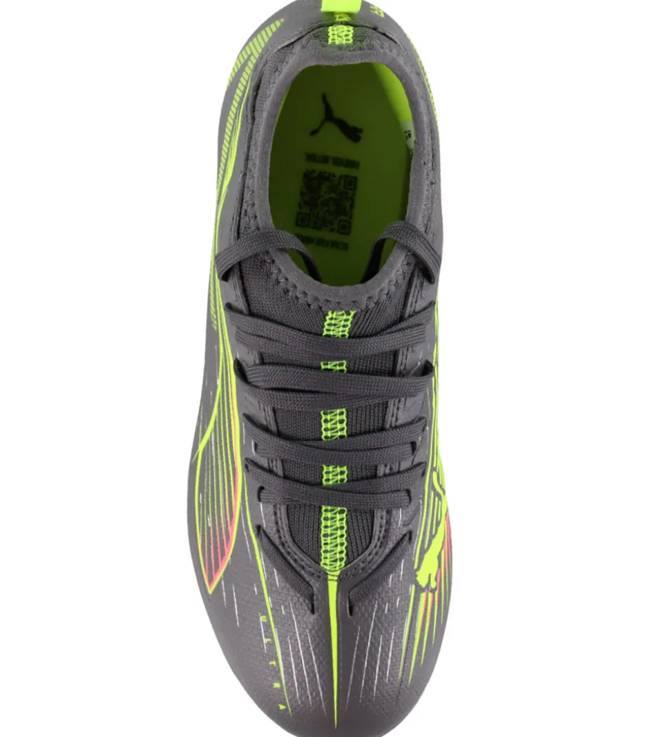 Puma Fodboldstøvler - Ultra 5 Match FG/AG Jr - Silver Yellow/Age