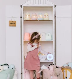 Rabbit & Friends Lampe - Bjørn - 10,7x16 cm - Rosa