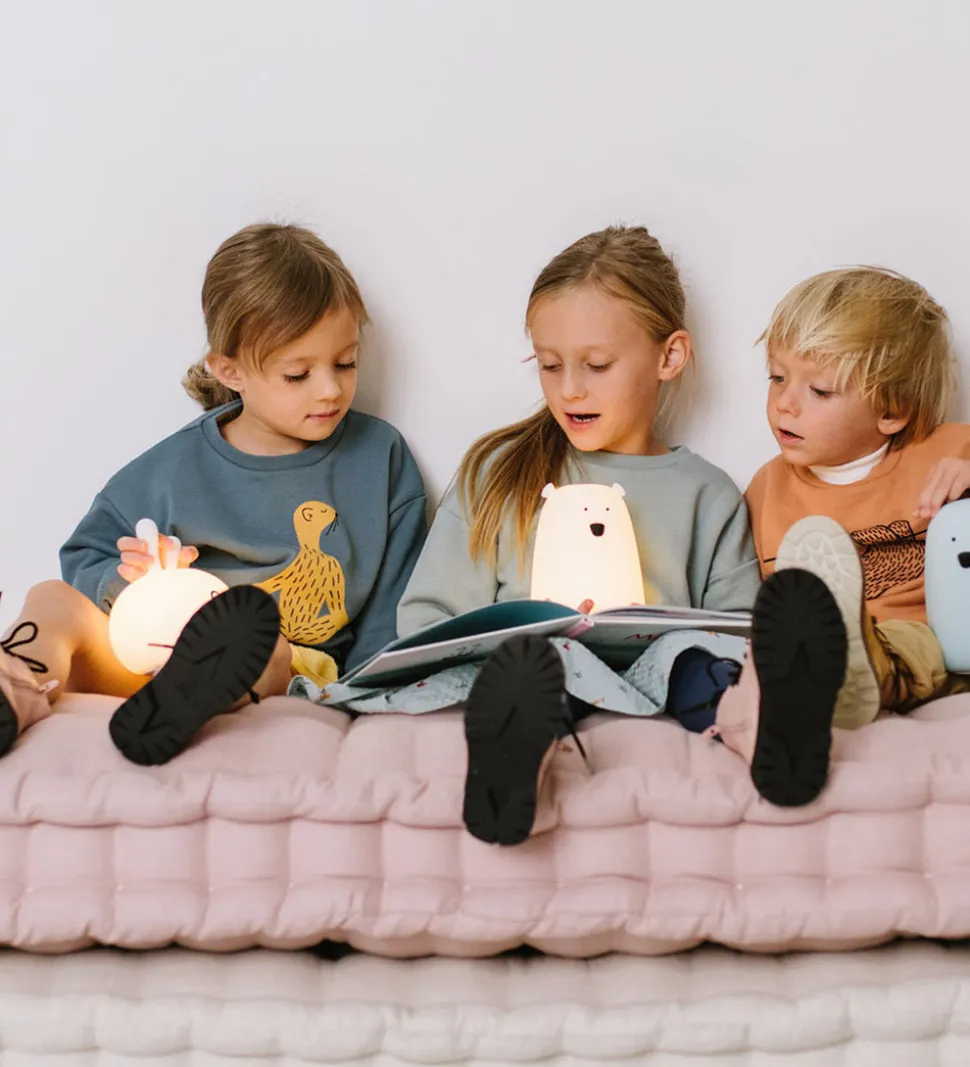 Rabbit & Friends Lampe - Kanin - Happy - 11,6x14,1 cm - Hvid