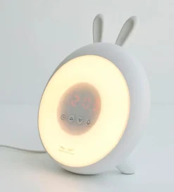 Rabbit & Friends Vækkeur m. Lys - 20x15x6 cm - Wake Up - Blå