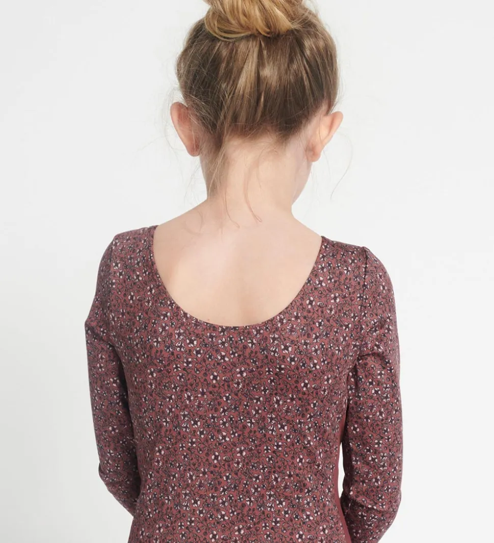 Rethinkit Gymnastikdragt - Frida - Rose Brown Flowers