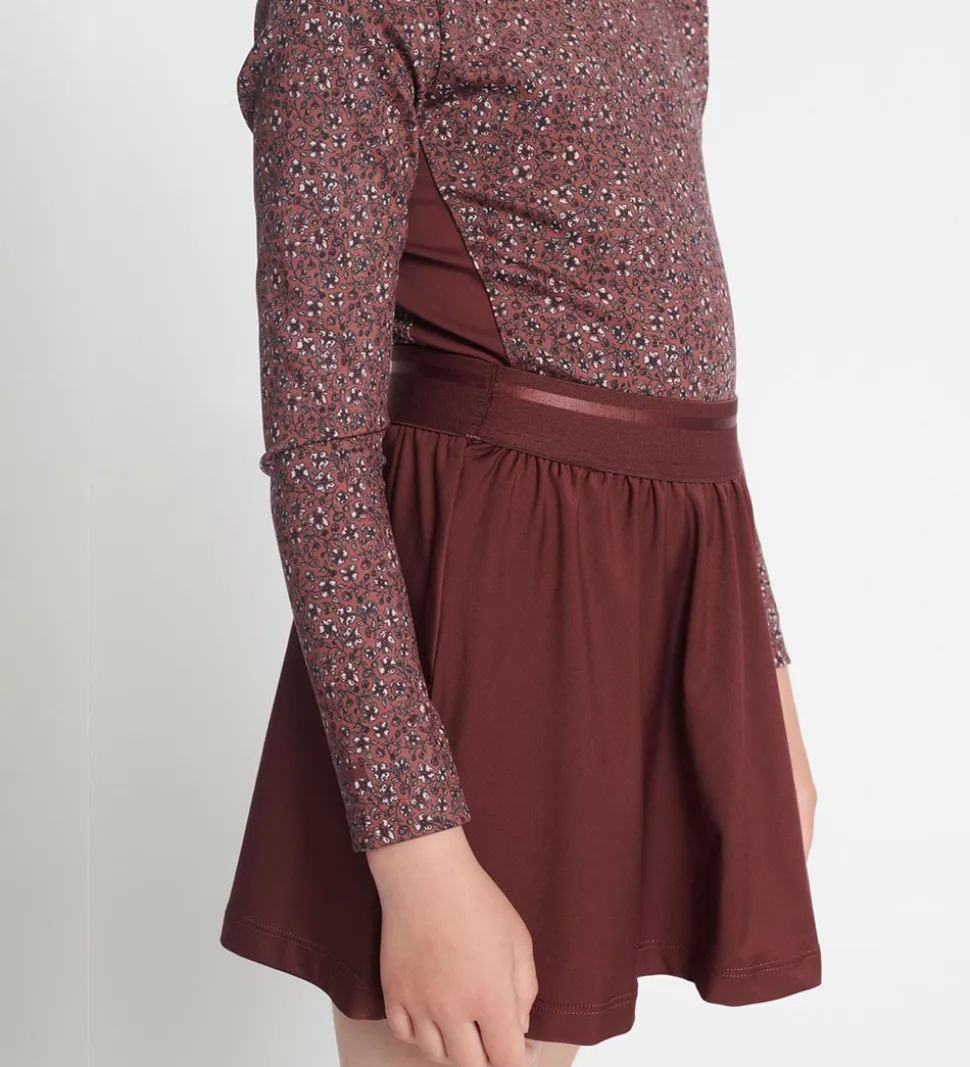 Rethinkit Gymnastikdragt - Frida - Rose Brown Flowers