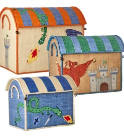 Rice Opbevaringskurve - Raffia - 3 stk. - 52/45/37 cm - Dragon