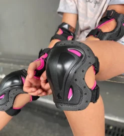 Rollerblade Beskyttelsessæt - Skate Gear Jr - Sort m. Pink