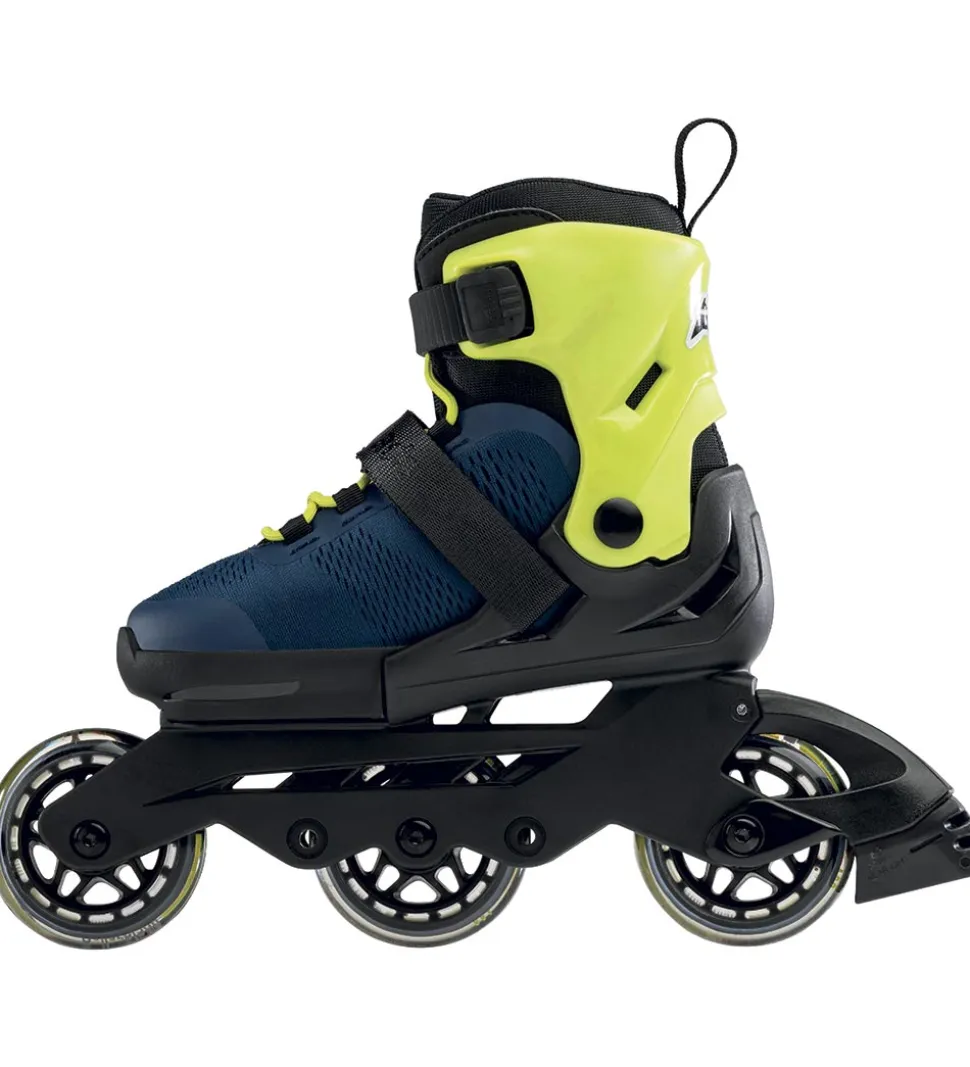 Rollerblade Rulleskøjter - Microblade 3WD - Blue/Lime - In
