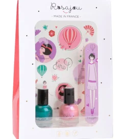 Rosajou Neglelakker m. Neglefil mm. - 4 Dele - Paon/Magic