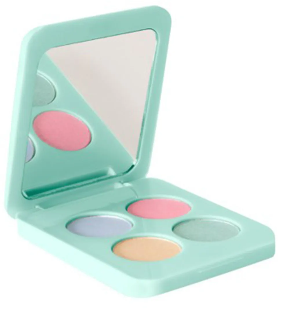 Rosajou Sminkesæt - Øjenskygge/Læbestift/Neglelak m.m. - 7 Dele