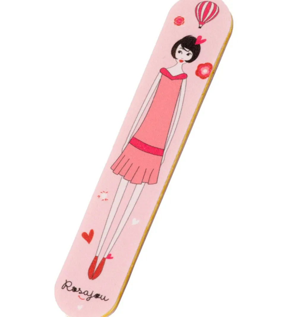 Rosajou Sminkesæt - Øjenskygge/Læbestift/Neglelak m.m. - 7 Dele