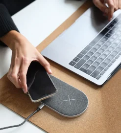 SACKit Oplader - CHARGEit Dual Dock - Wireless - Grå